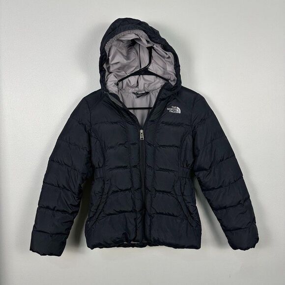 The North Face Other - The North Face 550 Winter Puffer Coat Hood Girls Size Medium Black